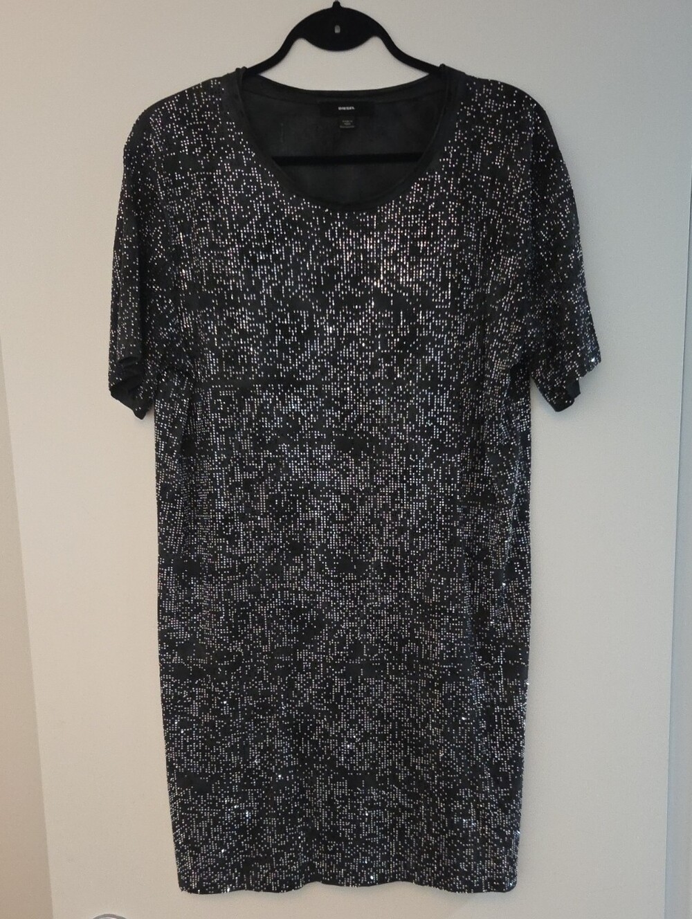 Diesel Black Sparkle Mini Dress